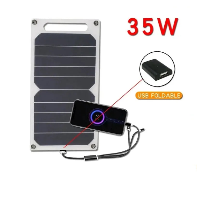 For Outdoor emergency USB 5-35W Waterproof Portable Charger Solar Panel Can  be fixed backpack for Outdoor Hiking, Camping
